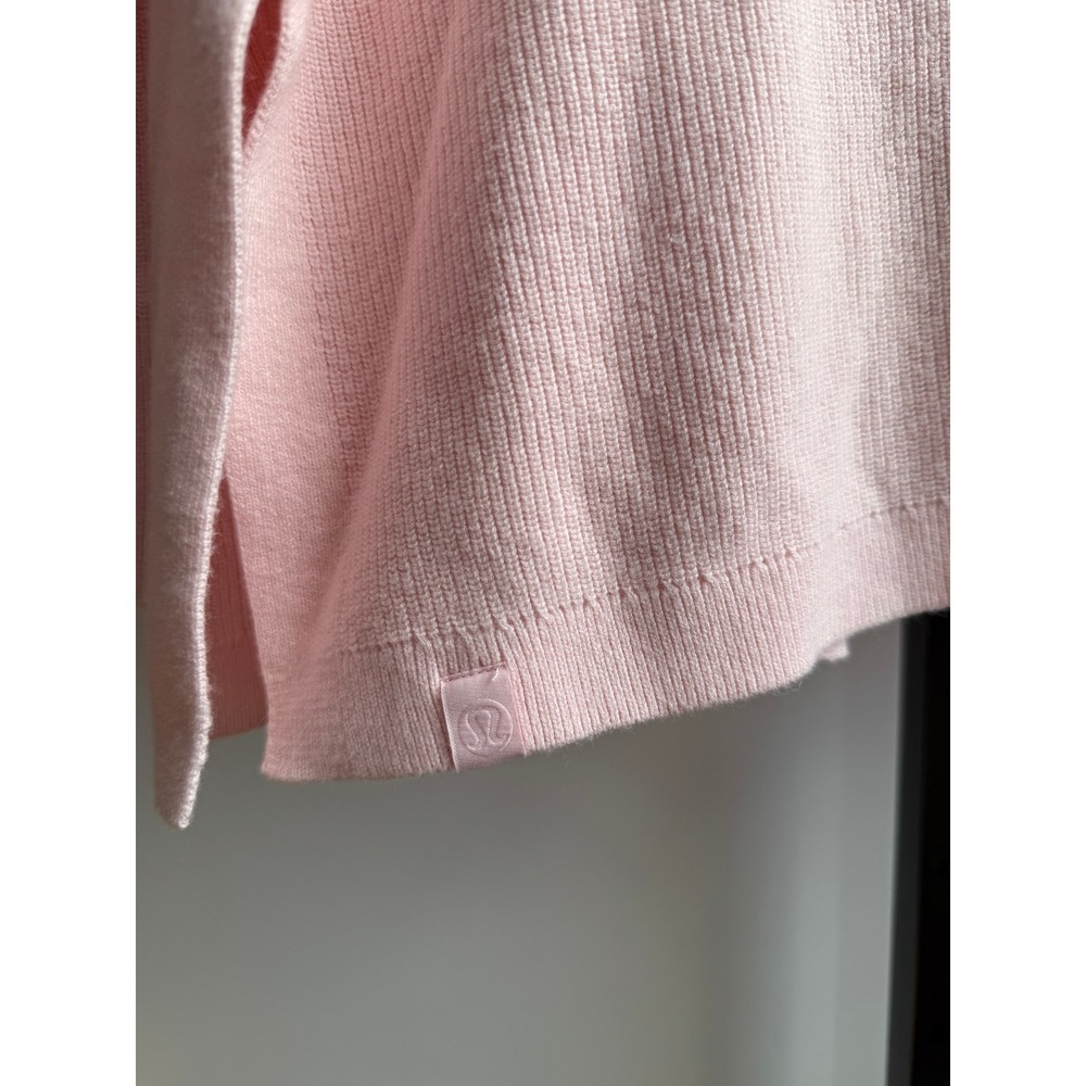 Lululemon Side Slit Sweater Wrap / Size 6 / Strawberry Milkshake - Picture 6 of 6